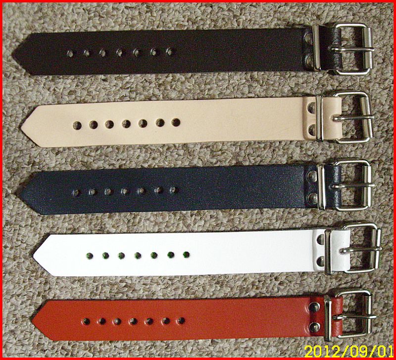 2 Lederriemen schwarz 4,0 x 60,0 cm Rollschnalle bestens Leder Fixriemen LWPH